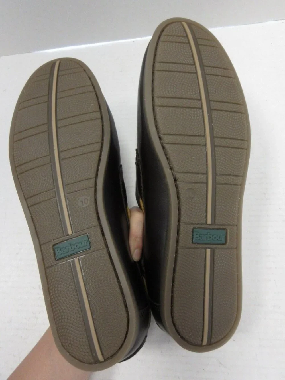 Barbour Boat Shoes 10 Capstan Leather Deck Moc Toe MFO0304BR78 NEW